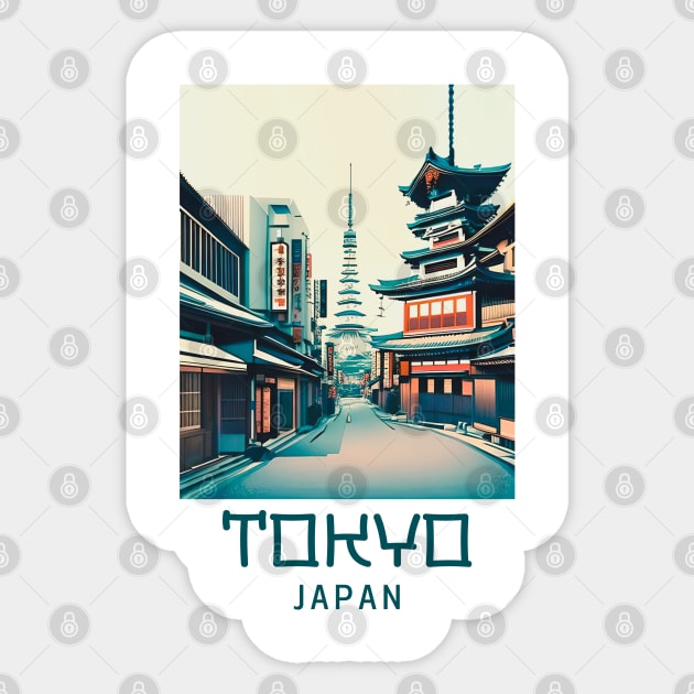 Tokyo japan traveler Sticker by Deartexclusive